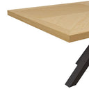 Mesa ELAINE de 140×90, en negro, vista de conjunto