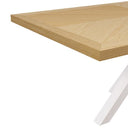Mesa ELAINE de 200×100, en blanco, vista de conjunto