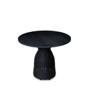 Mesa CHIARA, en negro, vista trasera en perspectiva