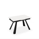 Mesa JUDY de 120 cm, en blanco, vista en perspectiva