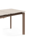 Mesa CONSTANCE de 120 cm, en travertino, vista de conjunto