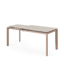 Mesa CONSTANCE de 120 cm, en travertino, vista de conjunto