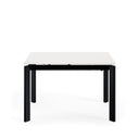 Mesa CONSTANCE de 120 cm, en blanco, vista trasera en perspectiva