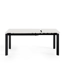 Mesa CONSTANCE de 120 cm, en blanco, vista lateral