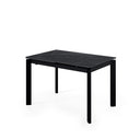 Mesa CONSTANCE de 120 cm, en negro, vista en perspectiva