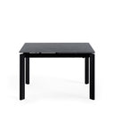 Mesa CONSTANCE de 120 cm, en gris, vista trasera en perspectiva