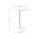 Croquis de medidas — Mesa LYA alta de 96 cm