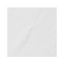 Mesa SAMIRA alta de 96 cm, en blanco con pata blanca, vista frontal