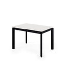 Mesa CONSTANCE de 140 cm, en blanco, vista en perspectiva