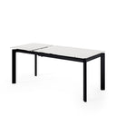 Mesa CONSTANCE de 140 cm, en blanco, vista frontal