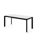 Mesa CONSTANCE de 140 cm, en blanco, vista trasera
