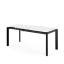 Mesa CONSTANCE de 140 cm, en blanco, vista de conjunto