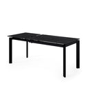 Mesa CONSTANCE de 140 cm, en negro, vista frontal