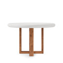 Mesa VIOLETTE de 120 cm, vista trasera en perspectiva