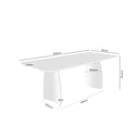 Croquis de medidas — Mesa KIMBERLY 200