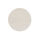 Mesa FIORELLA de 100 cm, en travertino con pata beige, vista lateral