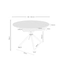 Croquis de medidas — Mesa SUVI de 100 cm