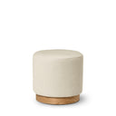 Puff ANGUS con base de madera de fresno