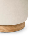 Puff ANGUS con base de madera de fresno