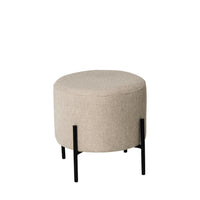 Puff HERMAN de Ø40 cm con patas metálicas