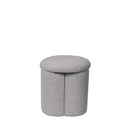 Puff LYAN redondo, en gris