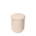 Puff LYAN redondo, en beige