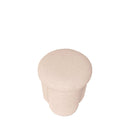 Puff LYAN redondo, en beige