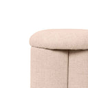 Puff LYAN redondo, en beige