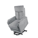 Sillón relax KASUMI manual, eléctrico o Power Lift, en gris claro, versión Power Lift, elevado para ayudar a levantarse