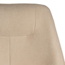 Butaca BRUGES, en beige, detalle del tapizado y de la estructura