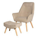 Butaca BRUGES, en beige, otra vista del conjunto