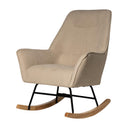 Mecedora COPENHAGEN, en beige, vista en perspectiva