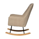Mecedora COPENHAGEN, en beige, vista lateral
