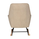 Mecedora COPENHAGEN, en beige, vista trasera