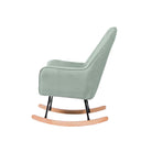 Mecedora COPENHAGEN, en menta, vista lateral