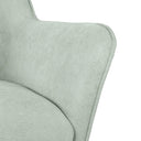 Mecedora COPENHAGEN, en menta, detalle del tapizado