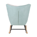 Mecedora DENVER, en patchwork menta, vista trasera