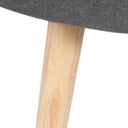 Reposapiés DUBLÍN, detalle de la pata cónica de madera