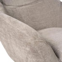 Butaca BOLONIA giratoria, en gris claro, detalle del acabado