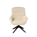 Butaca BOLONIA giratoria, en beige, vista frontal