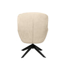Butaca BOLONIA giratoria, en beige, vista trasera