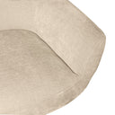 Butaca BOLONIA giratoria, en beige, detalle del acabado