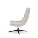 Butaca PARMA, en beige, vista lateral