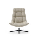 Butaca PARMA, en taupe, vista frontal