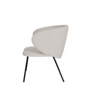 Butaca ANCONA, en beige, vista lateral