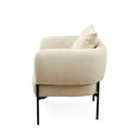 Butaca AGADIR, en beige, vista lateral