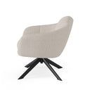 Butaca LIMASOL, en beige, vista lateral