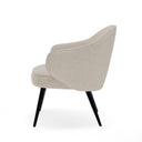Butaca MACAO, en beige, vista lateral