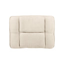 Reposapiés BOLONIA, en beige, vista cenital del asiento
