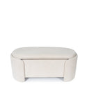 Banqueta Bernice, en beige